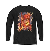 Justice League Boys of America Youth Flash Long Sleeve Sweatshirts