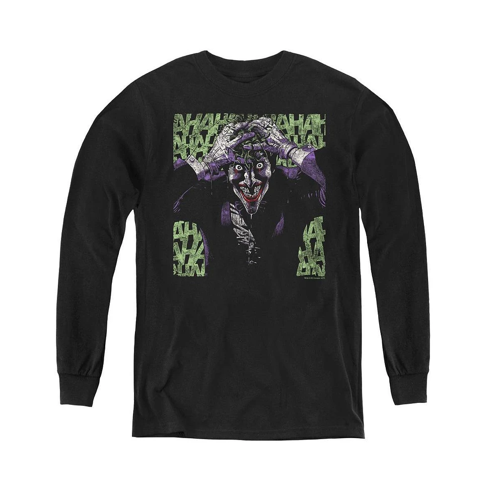 Batman Boys Youth Insanity Long Sleeve Sweatshirts