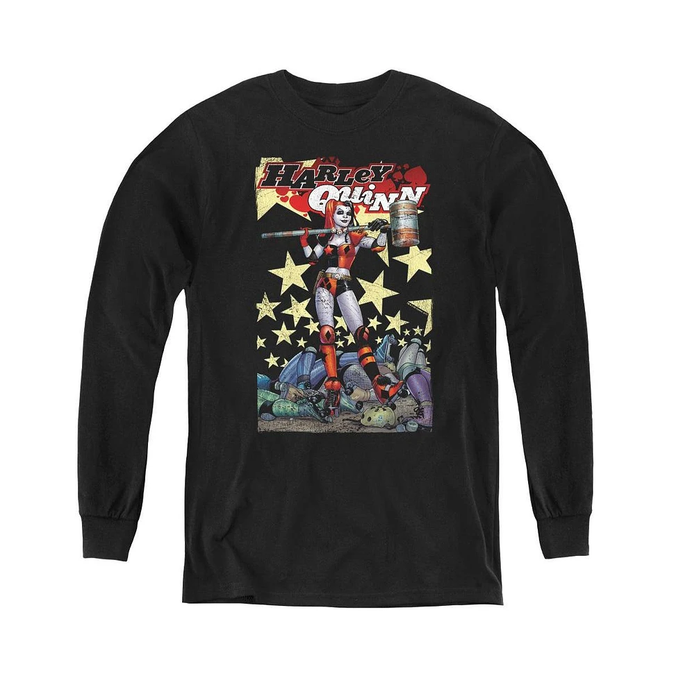 Batman Boys Youth Quinn One Long Sleeve Sweatshirts