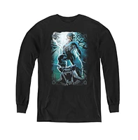 Batman Boys Youth Night Light Long Sleeve Sweatshirts