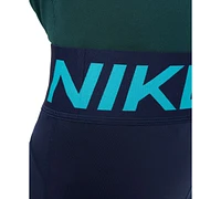 Nike Big Girls Pro Dri-fit Logo-Waistband Shorts