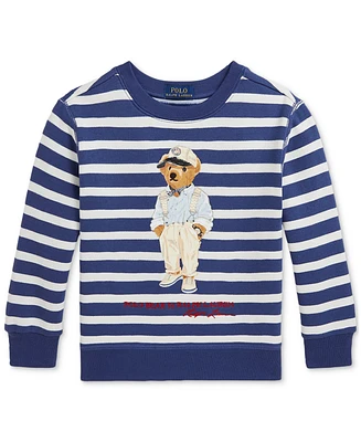 Polo Ralph Lauren Toddler & Little Boys Striped Bear Fleece Sweatshirt