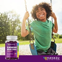 Havasu Nutrition Elderberry Gummies for Kids, Immune System Supplement, Havasu Nutrition, 60ct