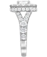 Diamond Oval Halo Bridal Set (4 ct. t.w.) in 14k White Gold