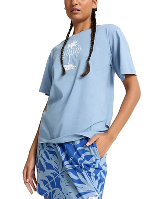 Puma Women's Essentials Palm Resort Graphic T-Shirt