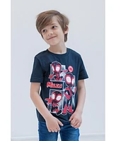 Marvel Boys Spidey and His Amazing Friends Spider-Man Miles Morales Ghost-Spider 4 Pack T-Shirts