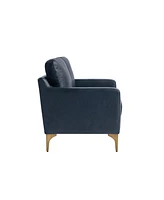 Serta 55.5"W Faux Leather Francis Loveseat