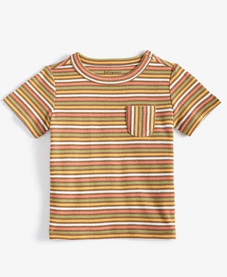 First Impressions Baby Boys Rib Tommy Striped Short-Sleeve T-Shirt, Created for Macy's