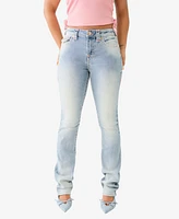 True Religion Women's Billie Flap Super T Straight Jean