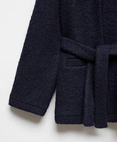 Mango Women's Belt Detail Wool-Blend Jacket