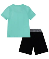 Jordan Little Boys Rise Graphic T-Shirt & French Terry Shorts, 2 Piece Set