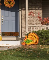 Glitzhome 30"H Thanksgiving Metal "Welcome" Turkey Yard Stake