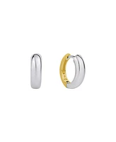 And Now this Two Tone Hinged Hoop Earring