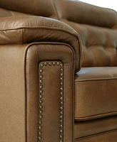 Abbyson Living Harrison 87" Leather Traditional Sofa