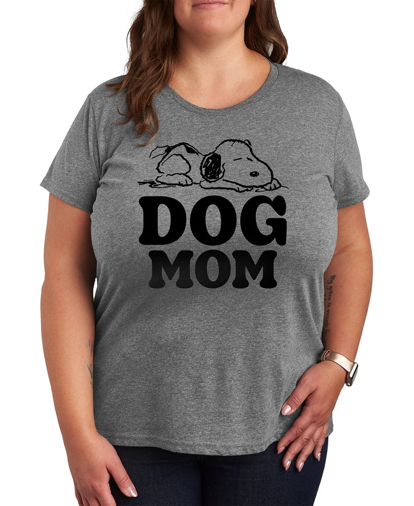 Hybrid Apparel Trendy Plus Snoopy Dog Mom Graphic T-Shirt