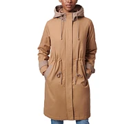 Collection B Juniors Long Hooded Parka Coat