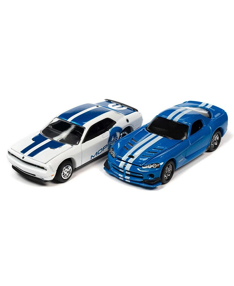 Johnny Lightning 1/64 Mopar Twin 2014 Dodge Challenger & 2008 Viper