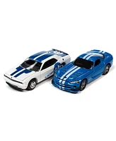 Johnny Lightning 1/64 Mopar Twin 2014 Dodge Challenger & 2008 Viper