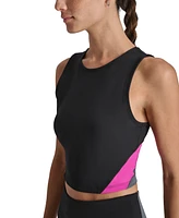 Dkny Sport Women's Colorblocked Cropped Tank Top