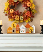 Glitzhome 20"L Fall Wooden House Table Decor