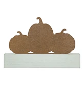 Glitzhome 11.75"L Fall Wooden "Pumpkin Patch" Pumpkins Table Sign