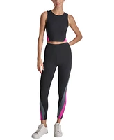 Dkny Sport Women's High-Rise Colorblocked 7/8 Leggings