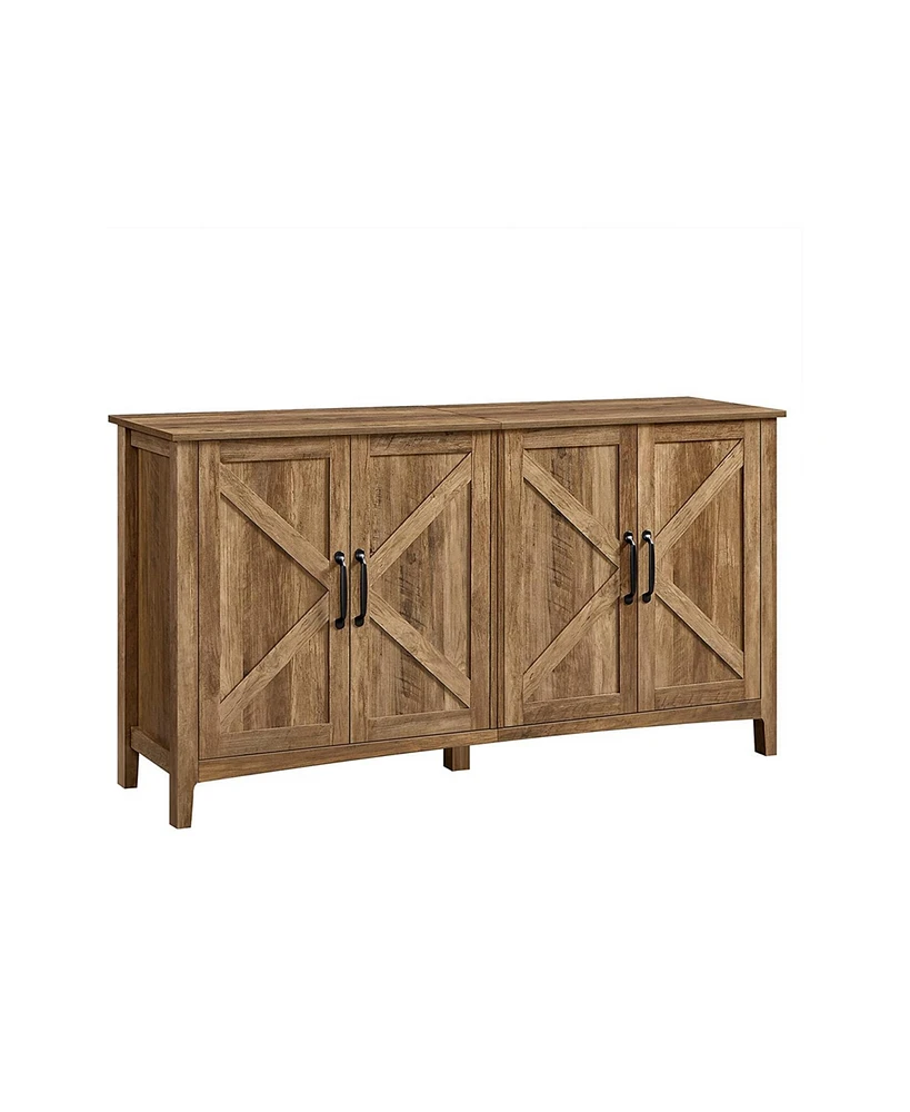 Slickblue Buffet Cabinet, Sideboard, Credenza, Kitchen Storage Cabinet, with Adjustable Shelves