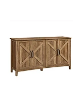 Slickblue Buffet Cabinet, Sideboard, Credenza, Kitchen Storage with Adjustable Shelves