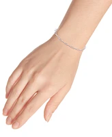 Giani Bernini Diamond-Cut Paperclip Chain Link Bracelet (7-1/4") Sterling Silver or 18k Gold-plated Silver, Created for Macy's