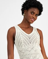 I.n.c. International Concepts Women's Crochet Tank Top, Created for Macy's