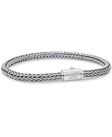 Devata Foxtail Round 4mm Chain Bracelet Sterling Silver