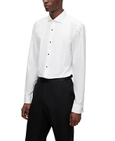 Boss by Hugo Men's Easy-Iron Stretch-Cotton Poplin Slim-Fit Dress Shirt