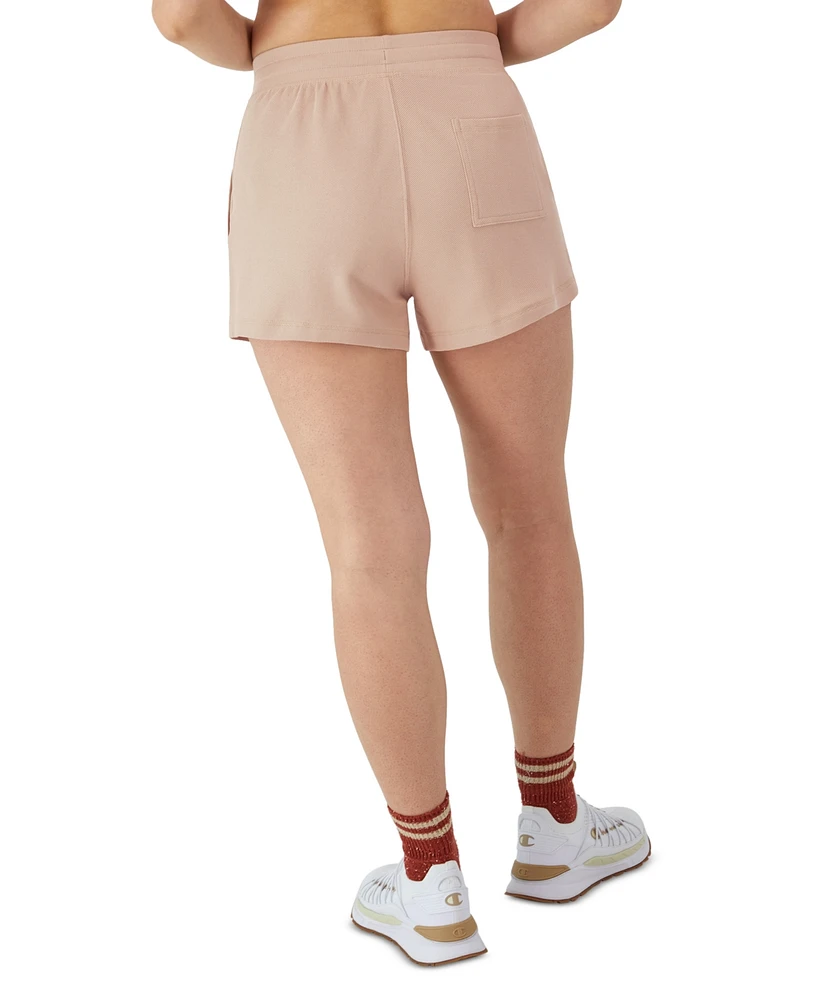 Champion Women's Campus Pique Drawstring Shorts