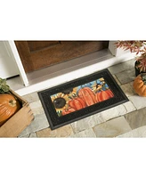 Evergreen Indoor Outdoor Doormat Bundle Set of 5 - Frame and 4 Welcome Seasonal Inserts Spring Summer Fall and Winter