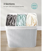 Slickblue 3-Section Laundry Hamper with Lid