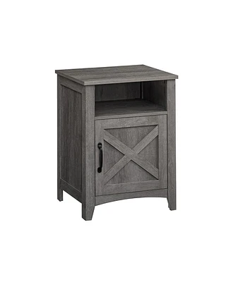Slickblue Nightstand with Cabinet and Compartment
