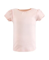 Hudson Baby Toddler Girls Short Sleeve T-Shirts, Cinnamon Pink Prints