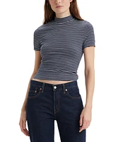 Levi's Women's Effortless Short-Sleeve Mock-Neck Tee