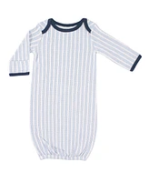 Luvable Friends Baby Boys Baby Cotton Gowns, Train, 0-6 Months