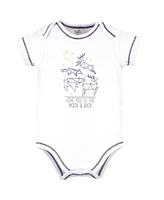 Touched by Nature Baby Boys Baby Organic Cotton Bodysuits 5pk