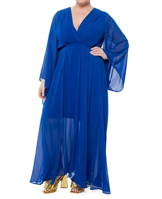 Meghan Fabulous Plus Size Sunset Maxi Dress