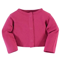 Touched by Nature Toddler Girls Organic Cotton Dress and Cardigan