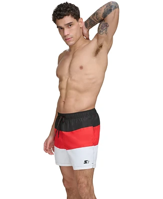 Starter Men's Modern Euro Colorblocked 5" Volley Shorts