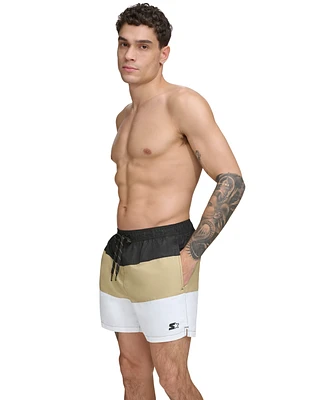 Starter Men's Modern Euro Colorblocked 5" Volley Shorts