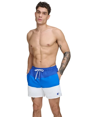 Starter Men's Modern Euro Colorblocked 5" Volley Shorts