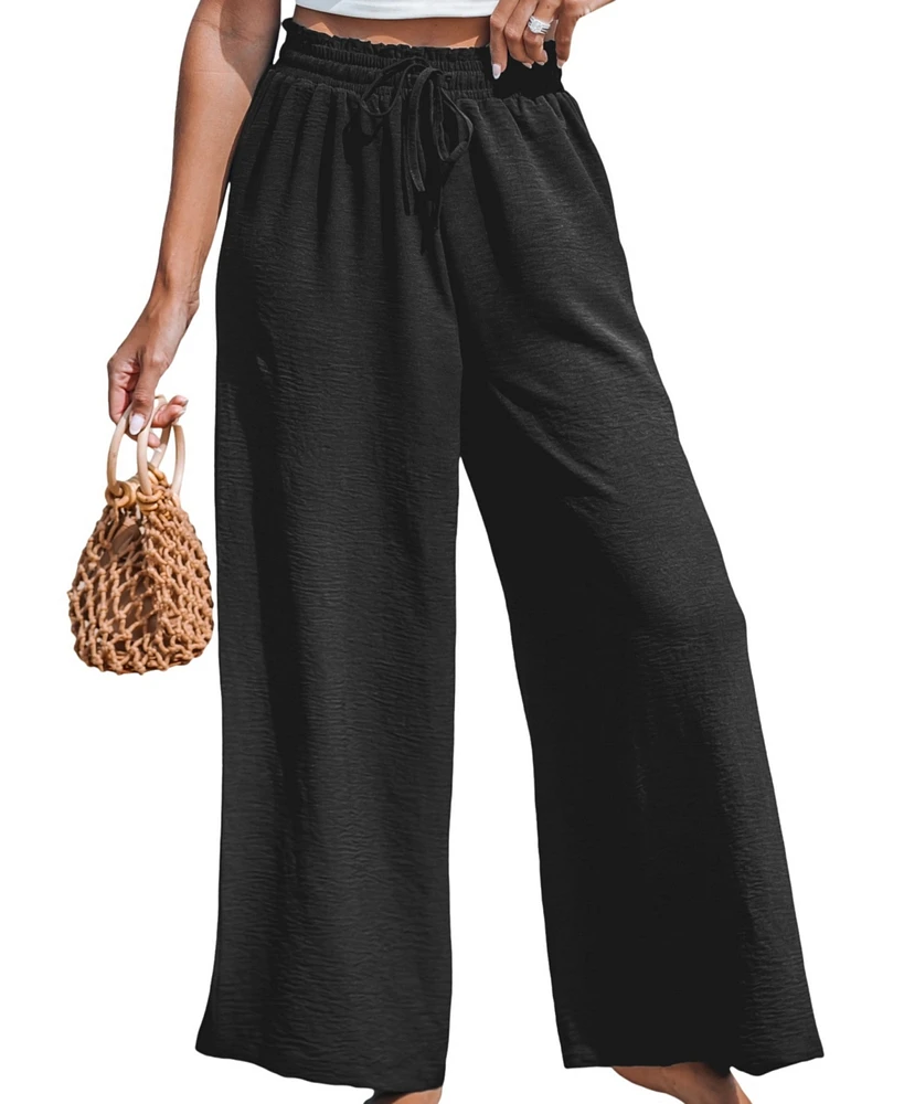 Cupshe Women's Summer Lovin Drawstring Wide-Leg Pants