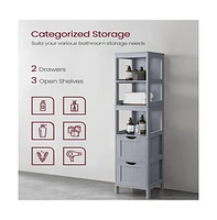 Slickblue Bathroom Floor Cabinet With 2 Drawers