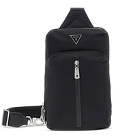 Guess Men's Crossover Zip Logo Sling Bag