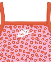 Nike Infant Girls Floral Dress and Bodysuit Set