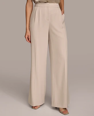 Donna Karan Women's Pleated Wide-Leg Pants